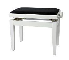 GEWA Piano Bench Deluxe White Highgloss