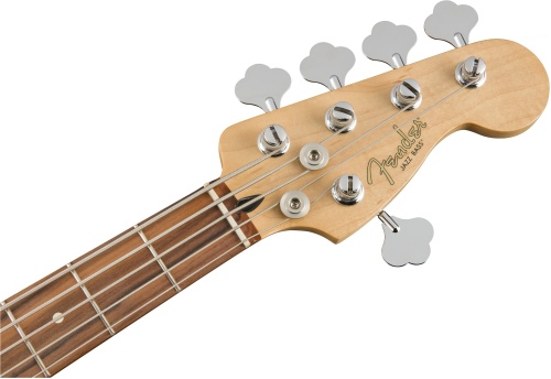 FENDER PLAYER Jazz Bass V PF Polar White фото 5